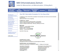 Tablet Screenshot of mib-institut.de